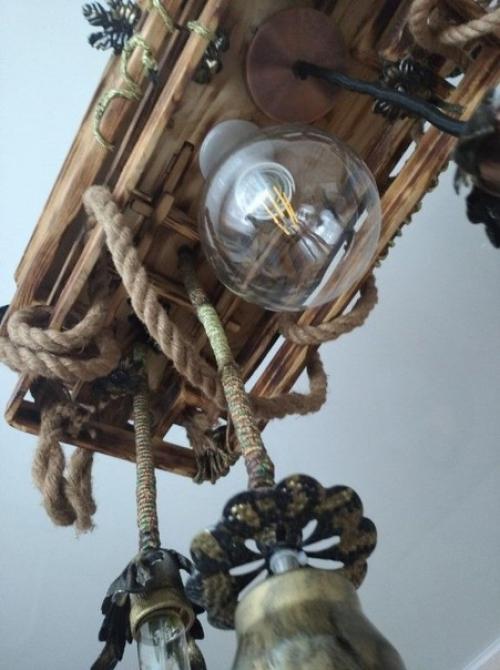 Люстра из подручных материалов. 02