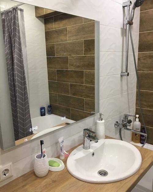 Туалет с ванной комнатой в нашей квартире. 01