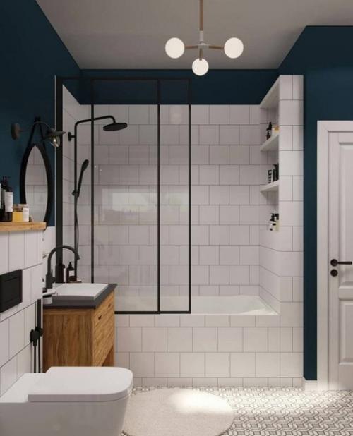 Ванная комната в скандинавском стиле - это идеальный выбор для тех, кто ценит простоту, уют и свежий дизайн. 01