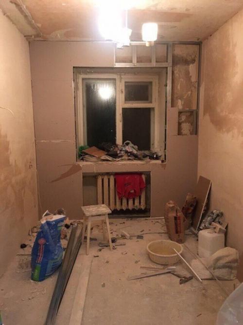 Мой первый опыт в ремонте помещений. 04