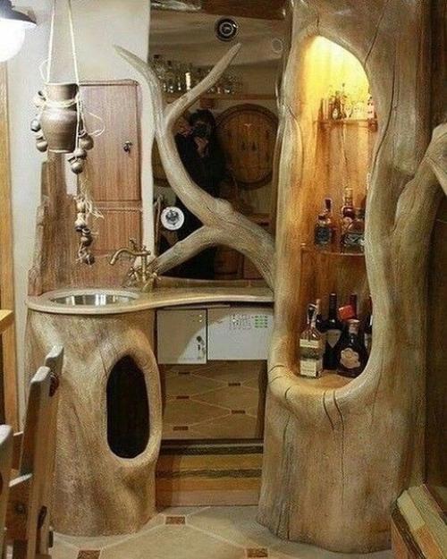 Дерево в интерьере ни когда не бывает лишним. 03