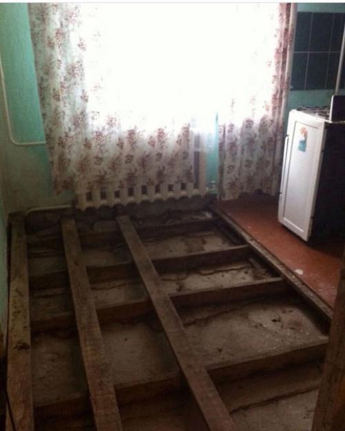 Наша кухня была уже морально устаревшей, что приняли решение делать капитальный ремонт.