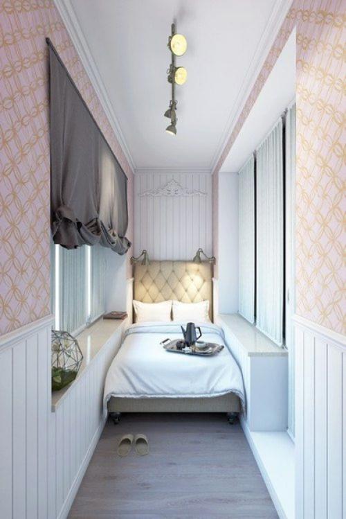 Кровать в студии поглощает значительную площадь, в то время когда каждый метр на счету.