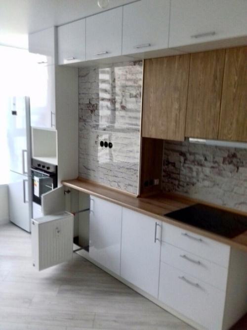 Кухня в моей квартире, весь процесс ремонта делал самостоятельно.