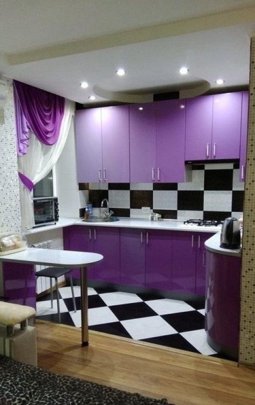 Вот так выглядит моя кухня объединенная с залом. 05