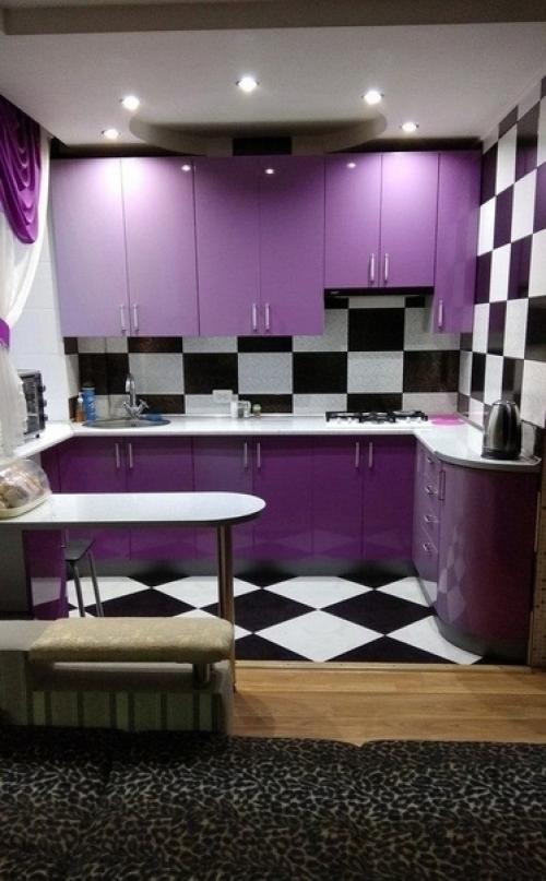 Вот так выглядит моя кухня объединенная с залом.