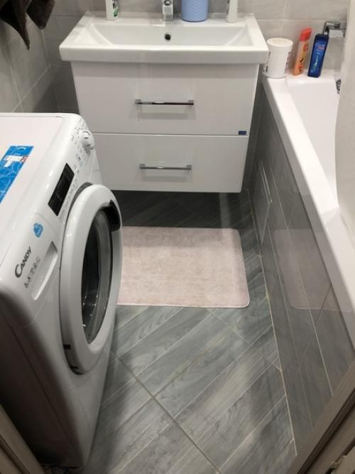 Baннa туaлeт дo пocлe и вo врeмя ремонта. 06