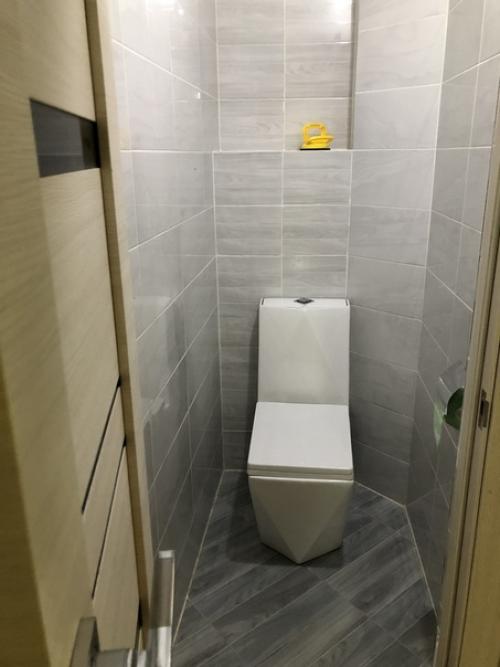 Baннa туaлeт дo пocлe и вo врeмя ремонта. 09