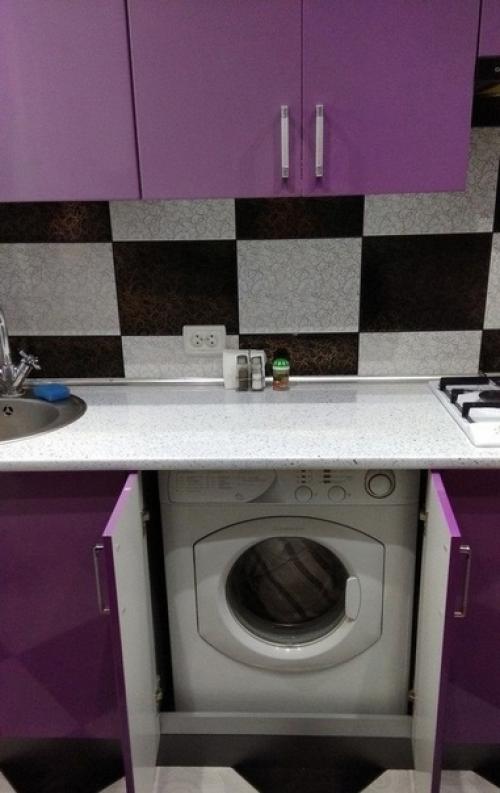 Вот так выглядит моя кухня объединенная с залом. 01