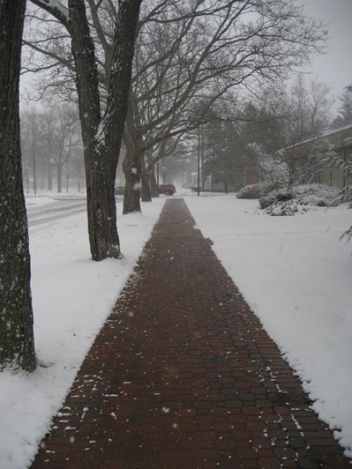 Слухи о том, что в европейских странах используют тротуары с подогревом оказались правдой.