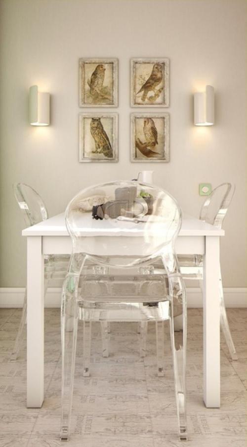 Дизайн - проект оформления кухни в светлых тонах. 03