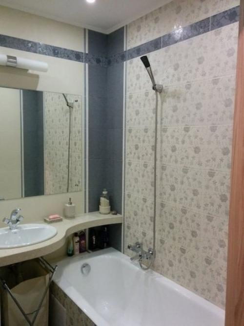 Наконец - то закончили ремонт ванной комнаты.