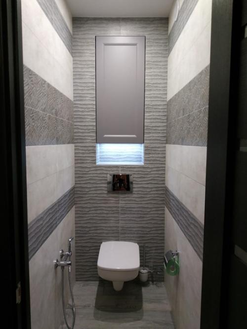 Вот так мы ремонт в туалете с ванной исполнили. 06