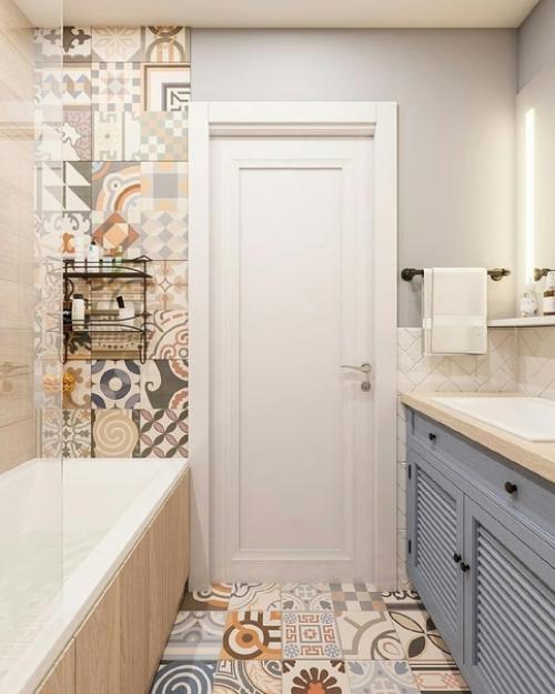 Вариант небольшой ванной комнаты, площадью всего 3, 7 кв. 01