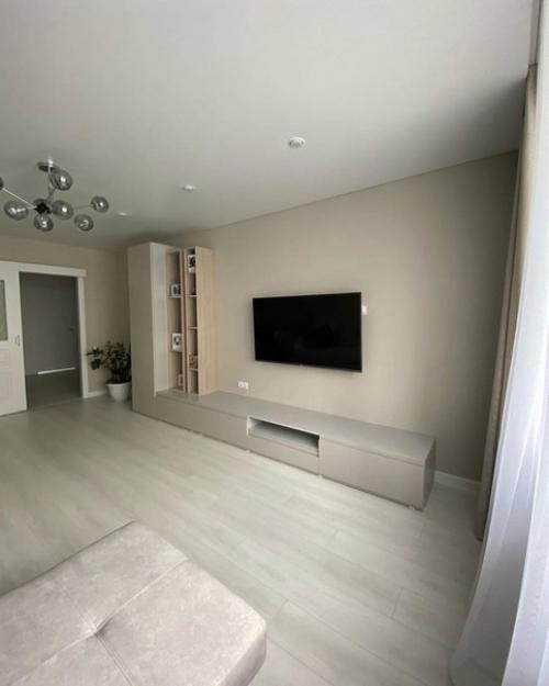 Такой ремонт мы в недавно полученной квартире в новостройке сделали.