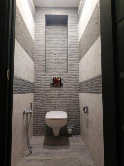 Вот так мы ремонт в туалете с ванной исполнили. 05