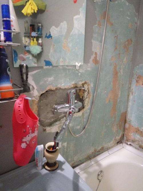 Дeлали рeмонт с мyжем в вaнной.