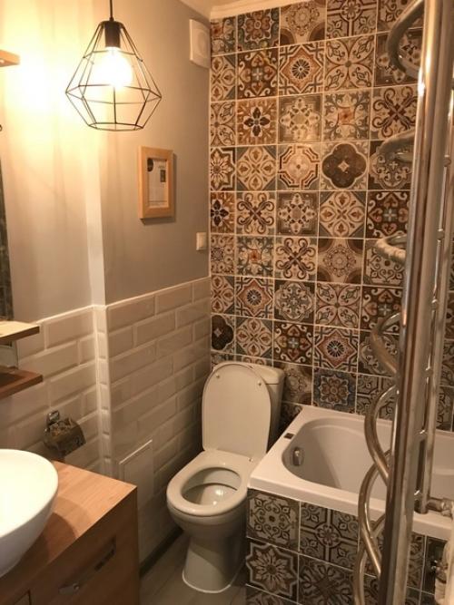 Ремонт в ванной комнате закончил. 04