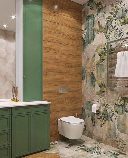 Симпатичная ванная комната, отлично подобраны цвета.