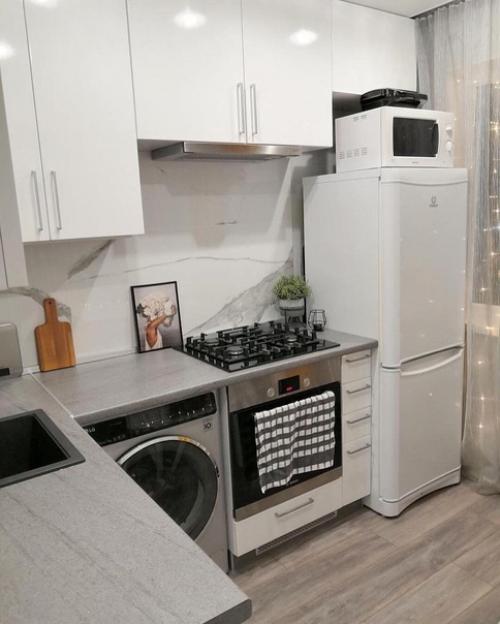 Дизайн наше кухоньки в хрущевке, площадь 6 кв. 03