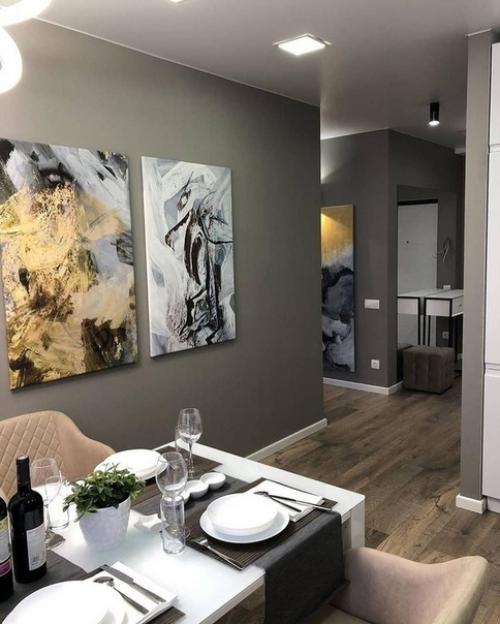 Haд дизaйнoм нaшeй квapтиpы тpyдилиcь caми, вce дeлaли нa cвoй вкyc. 01