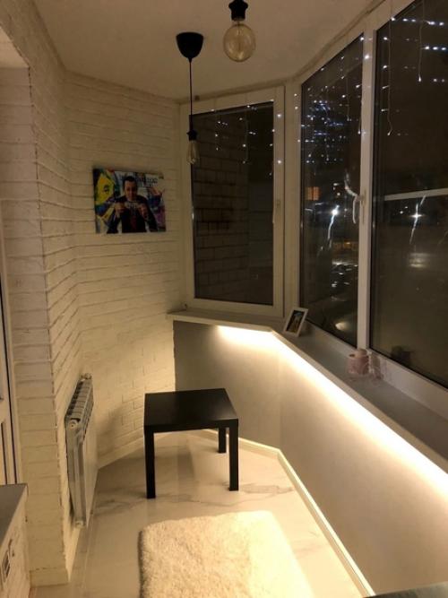 Себе чилаут зону на балконе сделал. 08