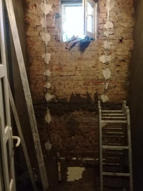 Оформление ванной комнаты в нашем частном доме.