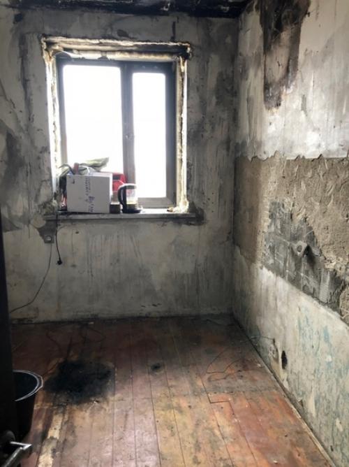 Ремонт кухни после пожара.