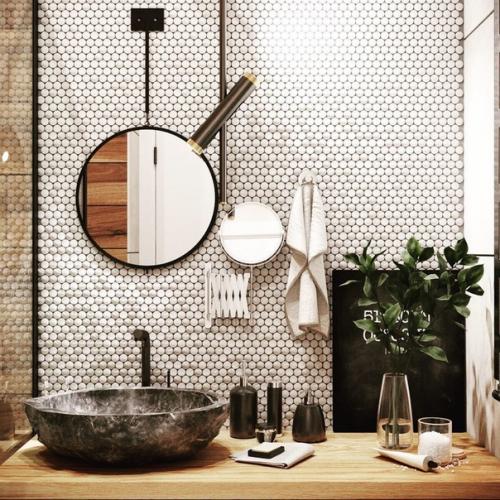 Оформление ванной комнаты. 04