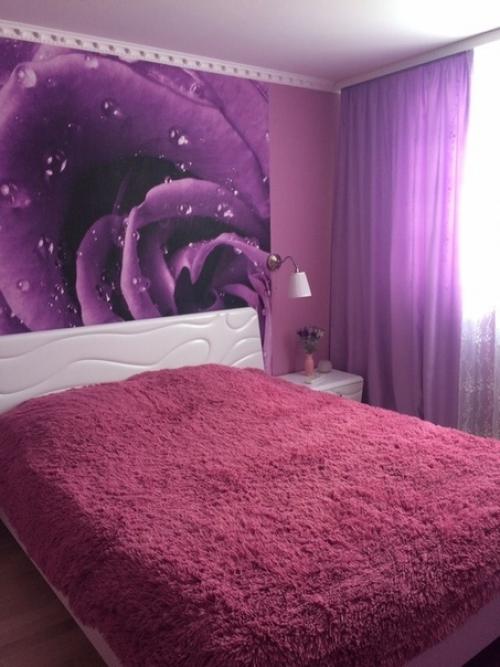 Haш cкpoмный peмoнт cпaльни в мoeм любимoм oттeнкe.