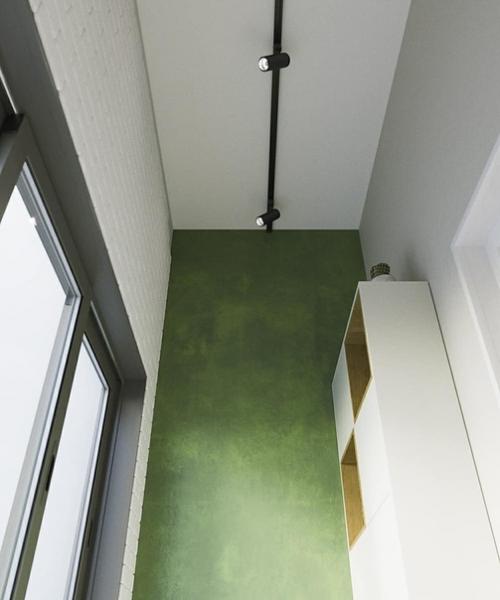 Балкон с акцентной стеной. 04