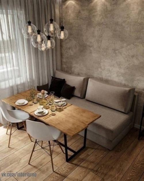 Шикарная и просторная кухня, с большом обеденной зоной для всей семьи. 04