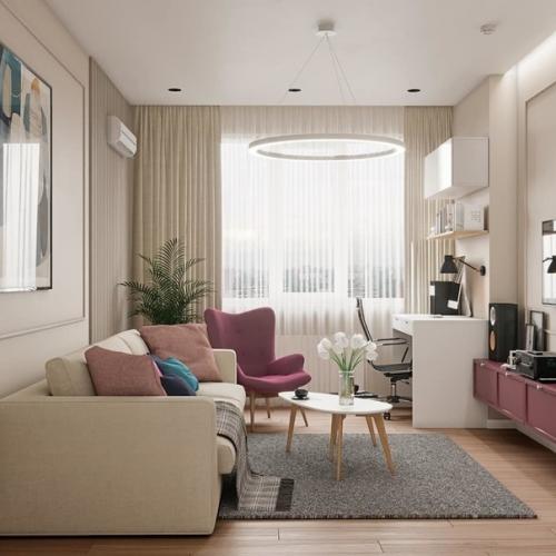 Оформление двухкомнатной квартиры.