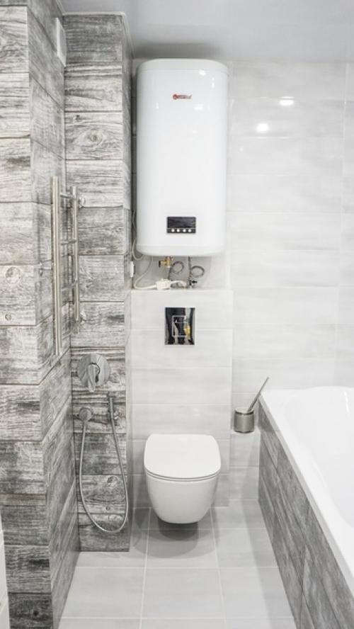 Стильное оформление ванной комнаты. 06