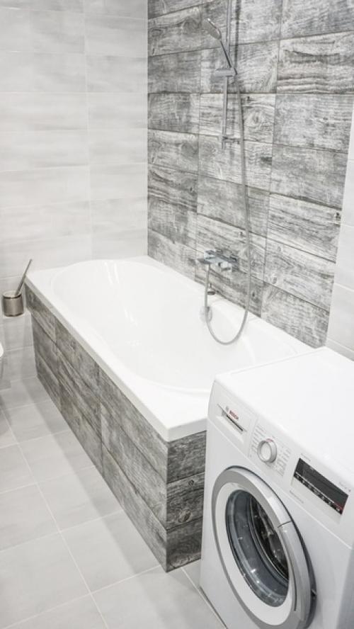 Стильное оформление ванной комнаты. 04