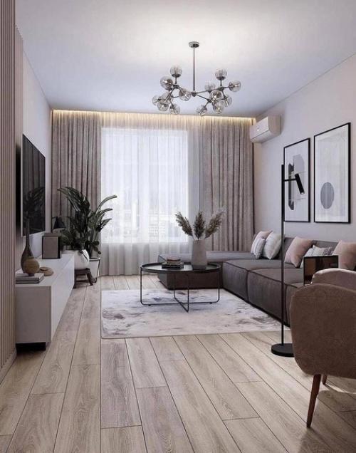 Очень нежный интерьер в квартире, разу видно, что проживает девушка. 05