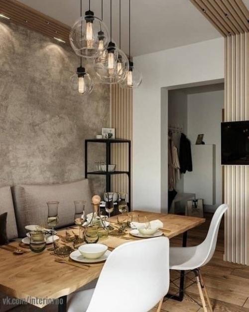 Шикарная и просторная кухня, с большом обеденной зоной для всей семьи. 05