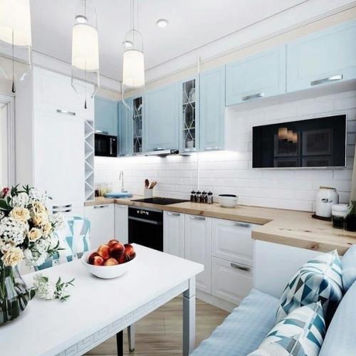 Жена сама создавала проект нашей кухни, я лишь воплощал её идеи. 02