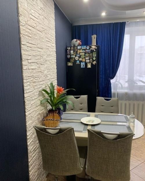 Решили сделать кухню в сером цвете. 02