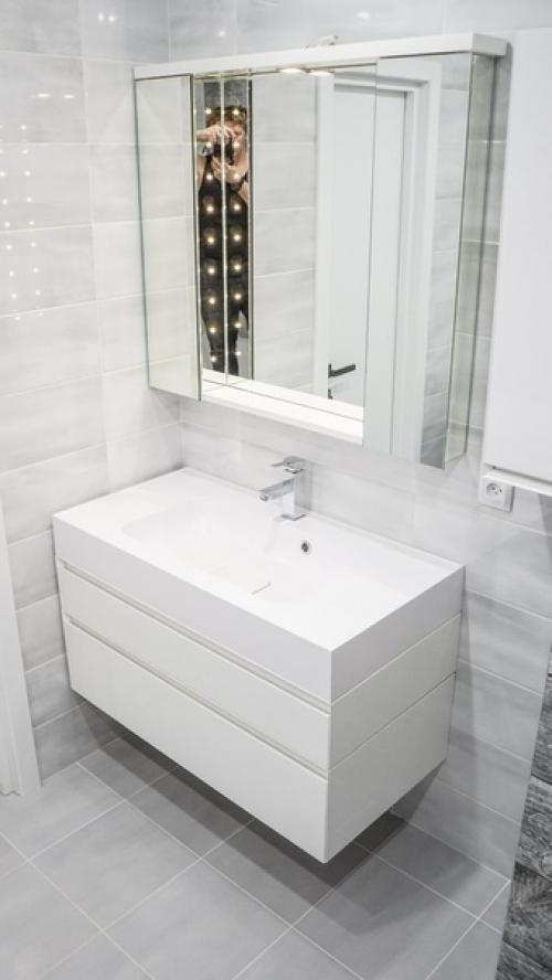 Стильное оформление ванной комнаты. 05