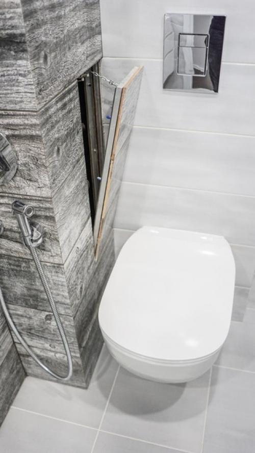 Стильное оформление ванной комнаты. 09