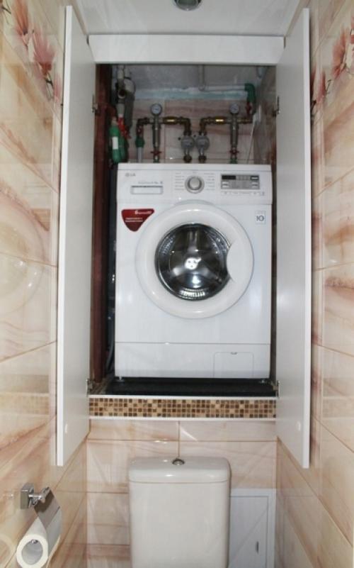 Самые необычные варианты размещения стиральных машин. 01