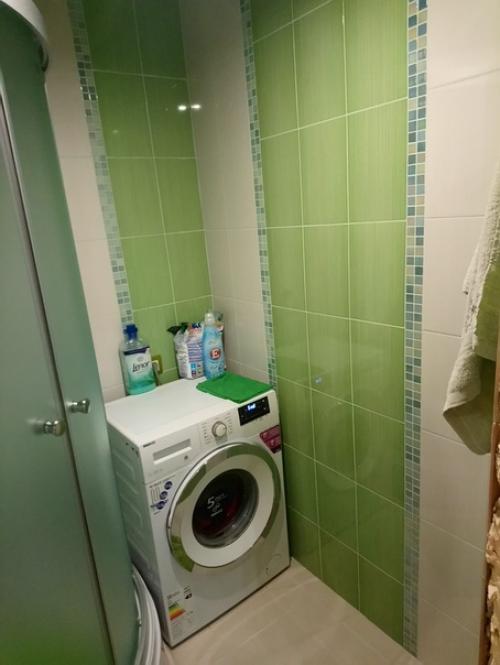 Ремонт в нашей маленькой ванной комнате.