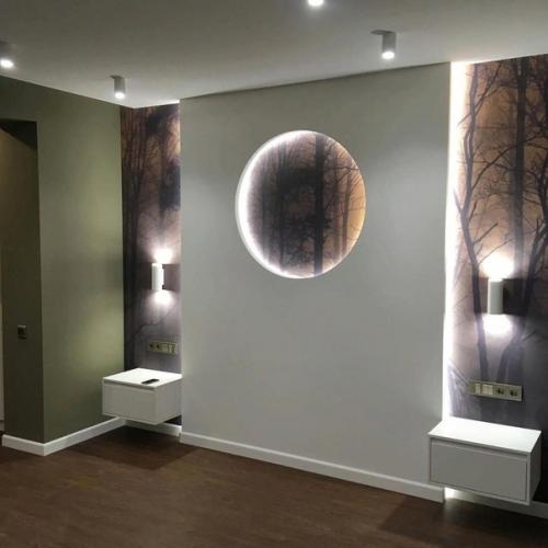 Такой вот ремонт в современном деловом стиле.