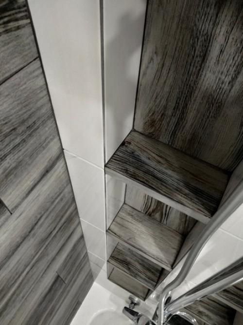 Мы современный ремонт нашей небольшой ванной произвели. 05