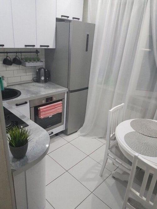 Произведенный ремонт небольшой кухни превзошел все ожидания.