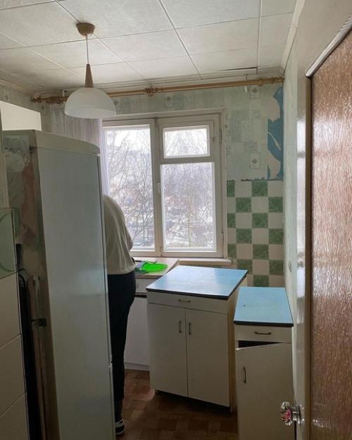 Обновление маленькой кухни с площадью 7 кв. 09