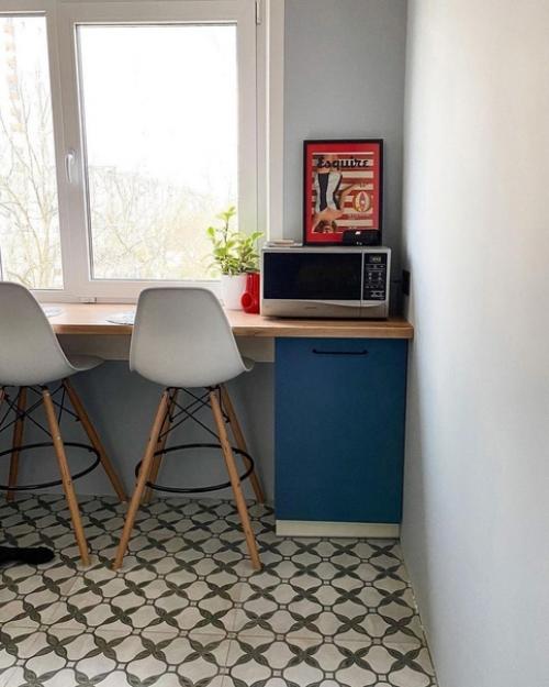 Обновление маленькой кухни с площадью 7 кв. 04