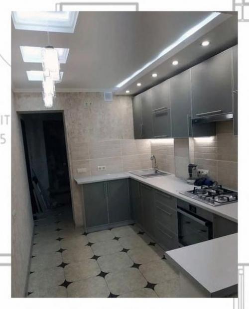 Сделали себе такую кухню совмещенную с лоджией. 02