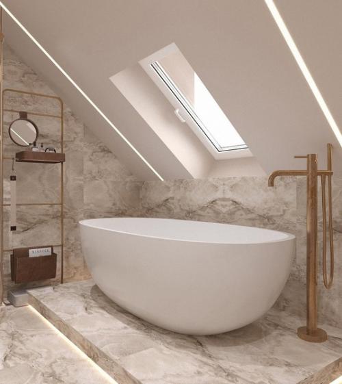 Давно мечтала жить в собственном доме и чтобы санузел с ванной комнатой были рядом со спальней.  